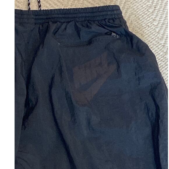 Vintage 90s Nike Men Size XL Windbreaker Pants Jogger Black Red Swoosh - Picture 8 of 10